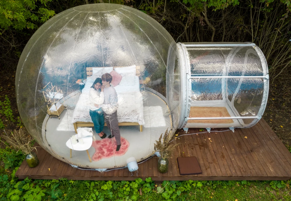 inflatable outdoor bubble tent