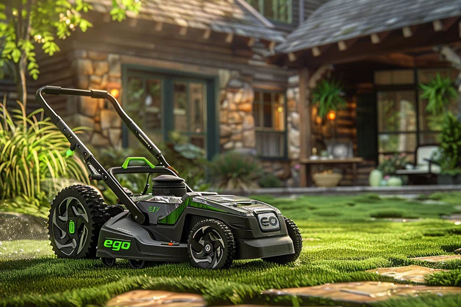 electric start lawn mowers